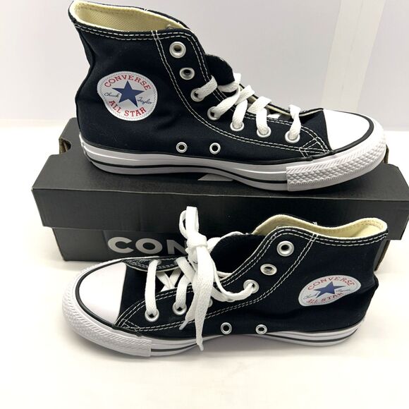 Converse Other - Converse High Tops Chuck Taylor Black/White Men/Boys Size 4.5 Women 6.5 NEW